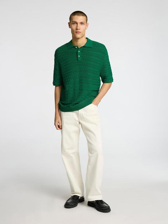 Actual product image Selected Homme Kurzärmeliges Polohemd aus Strick (S)