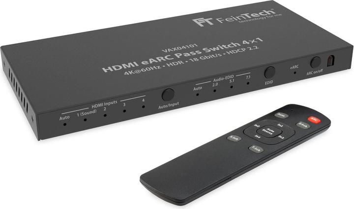 Immagine prodotto FeinTech Passaggio HDMI eARC 4x1
