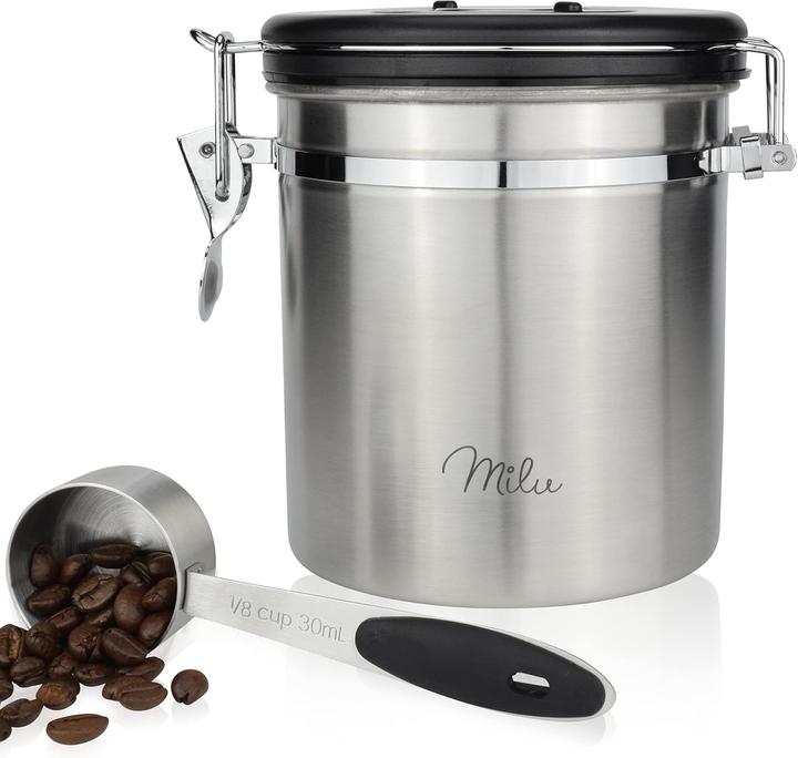 Actual product image Milu Stainless steel storage tin with flavour protection 500g, silver (1.40 l)
