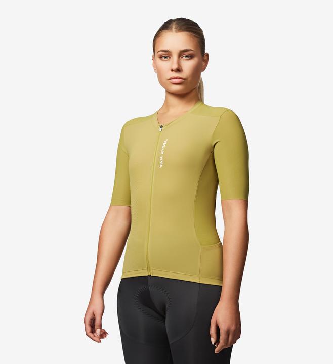 Actual product image Van rysel Radtrikot Rennrad kurzarm Sommer Unisex Racer 2 Khaki (XS)