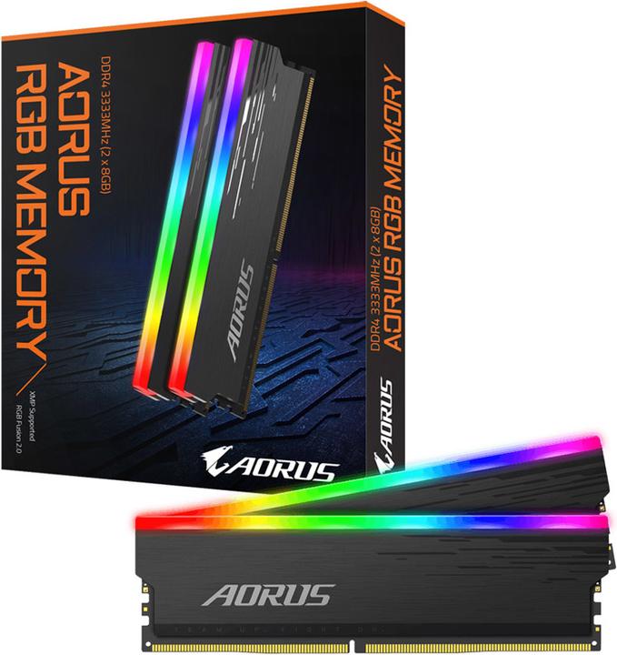 Immagine prodotto Gigabyte Aorus RGB (2 x 8GB, 3333 MHz, DDR4-RAM, DIMM)
