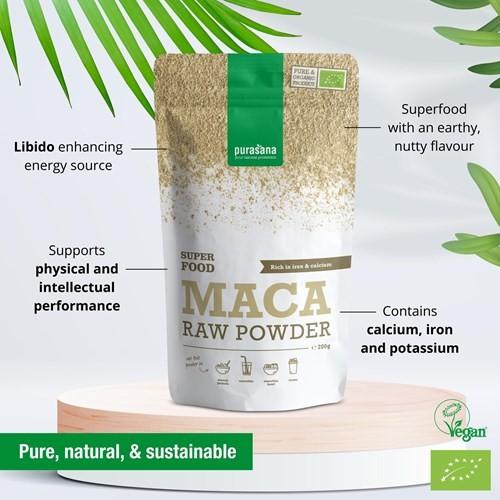 Immagine prodotto Purasana Maca in polvere cruda (200g) (1 Pezzo/i, Polvere, 200 g)