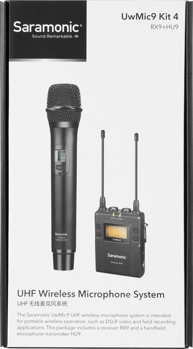 Actual product image Saramonic UwMic9 Kit 4 (RX9 + HU9) Zestaw do bezprzewodowej transmisji dźwięku