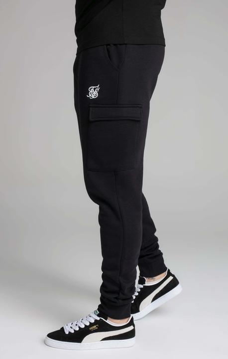 Actual product image Siksilk Sweatpants Black Essential Cargo Jogger (M)