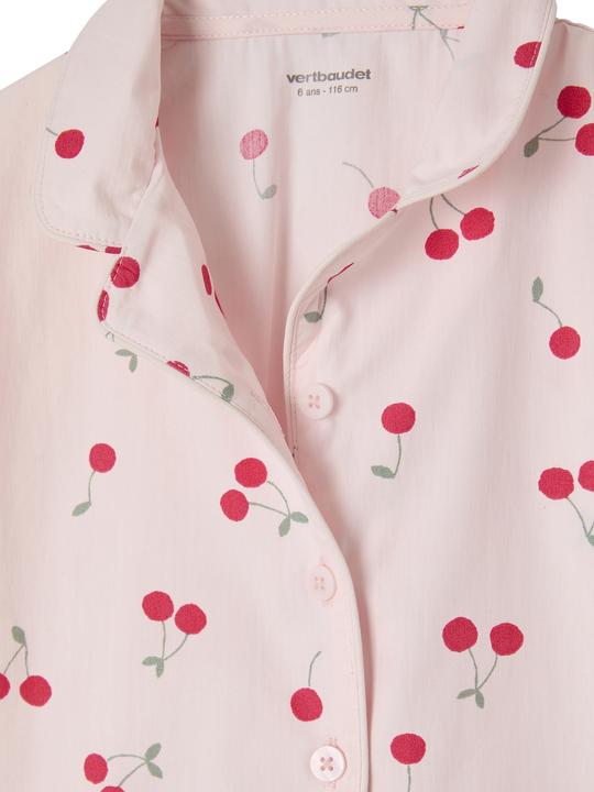 Produktbild Vertbaudet Mädchen Schlafanzug aus Popeline CHERRY (146)