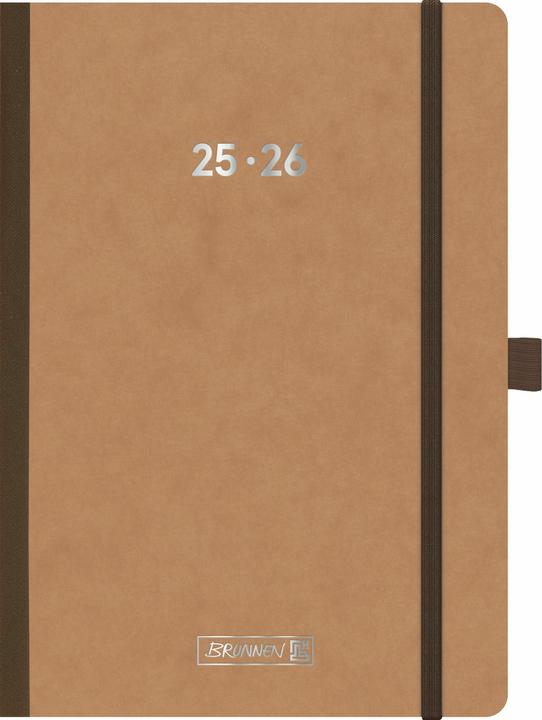 Produktbild BRUNNEN Schlerkalender (2025/2026) FACT!plus, 2 Seiten = 1 Woche, A5, 208 Seiten, Pressspan-Ums (A5, Deutsch)