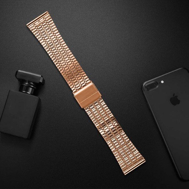 Immagine prodotto MU Style Bracciale di ricambio in metallo della serie SH (22 mm, Lega metallica, Larghezza dello spigot 22 mm, Galaxy Watch3 (45mm), Gear S3 Frontier, Ingranaggio S3 Classic)