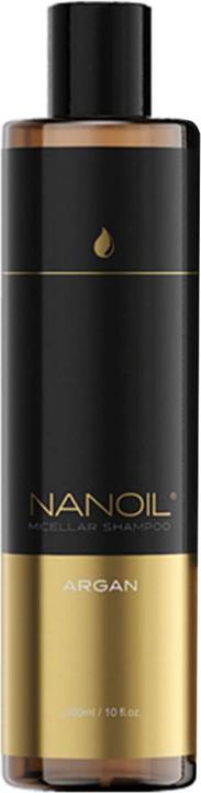 Nanoil Shampoo Micell con olio di Argan (300 ml, Shampoo liquido)
