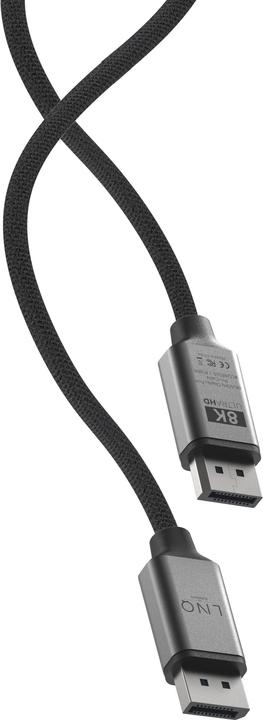 Produktbild LINQ Connects DisplayPort Stecker -> DisplayPort Stecker LQ48025 grey (2 m, DisplayPort)