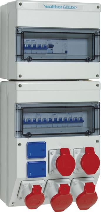 Actual product image Walther Werke WAL 6893401 Plastic socket outlet combination Wall-mounted housing