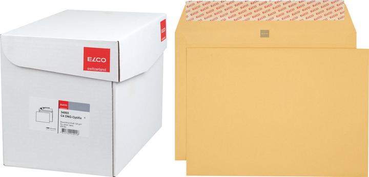 Produktbild Elco Briefumschläge Kraft braun in Bürogrosspackung (C4, 250 x)
