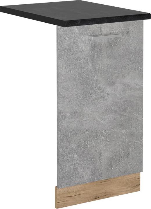 Produktbild Vichy Geschirrspülblende R-Line, Beton/Goldkraft Eiche, 45 cm, AP Anthrazit