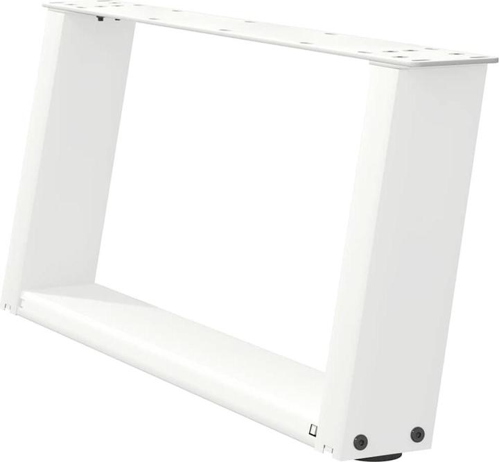 Image du produit VidaXL Pieds de table basse en U 2 pcs. Blanc 60x(30-31) cm Pied de table en acier