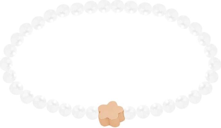 HCA Armband New Wonderful Moments - Blume roségold (17 cm, Edelstahl, Rosévergoldet)