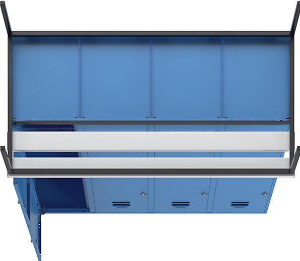 Produktbild Wolf Halbhoher Garderobenschrank mit Sitzbankuntergestell (160 cm, 214 cm)