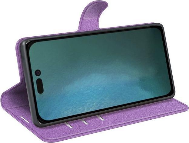 Actual product image MU Classic Litchi Leather Bookcover Series (Apple iPhone 14 Pro)