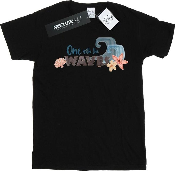 Actual product image Disney Womens/Ladies Moana One With The Waves Cotton Boyfriend T-Shirt (XL)