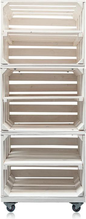 Actual product image Accentra Decorative shelf made from fruit crates 50x30x131cm