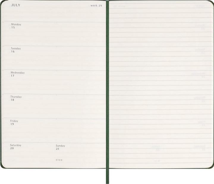 Valeurs nutritives et ingrédients Moleskine - Planificateur 12M WEEKLY L