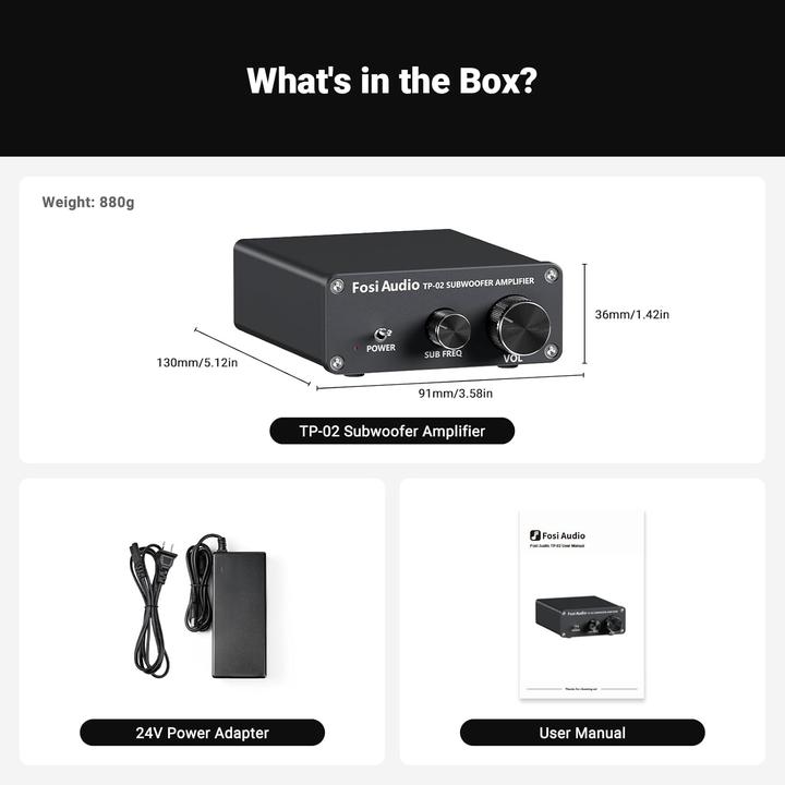Actual product image Fosi Audio TP-02 (Amplifier)