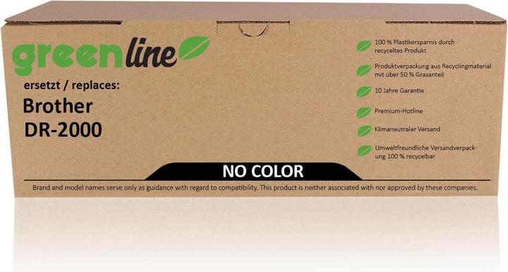 Produktbild Inkadoo Trommel greenline ersetzt Brother DR-2000 Trommel, farblos