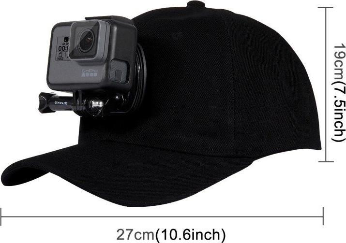 Actual product image Puluz Hat with mount for sport camera PU195 (HERO8 Black, One R, DJI Osmo Action)