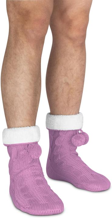 Image du produit Normani Chaussons en tricot avec pompon et ABS (Une unité par pack, 36 - 40)