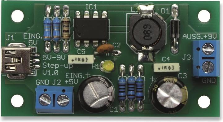 Produktbild Pollin Electronic Bausatz 5V-9V Step-up Wandler V1.0 (DC-DC-Wandler)