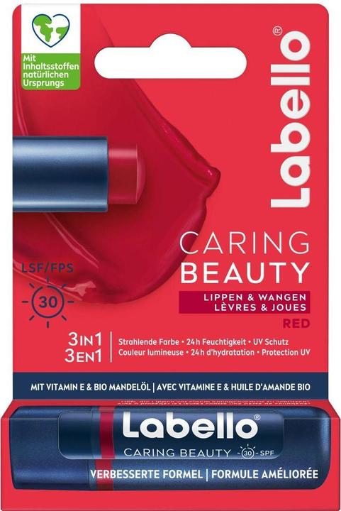Produktbild Labello Caring Beauty Red (neu) Stick 4.8 g (Pflegestift, 5.50 ml)