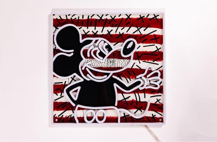 Immagine prodotto YellowPop Keith Haring x Mickey 1, righe retrò