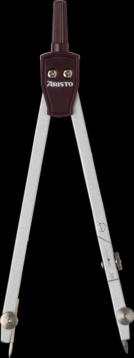 Produktbild Aristo Einsatzzirkel 1 Gelenk max. 360mm Länge: 135mm silber/bordeaux