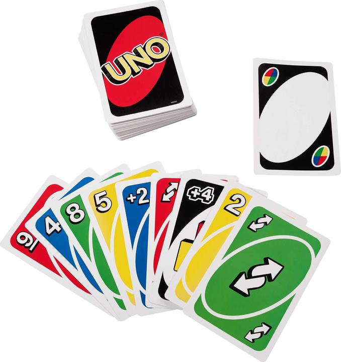 Actual product image Mattel Games Uno Deluxe Card Game (German, French, Italian)