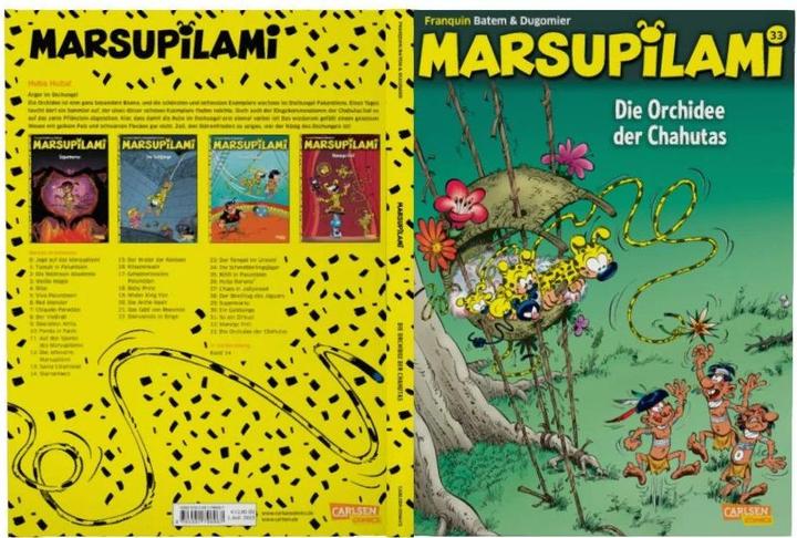 Image du produit Marsupilami 33: Die Orchidee der Chahutas (Allemand, Dugomier, André Franquin, 2023)