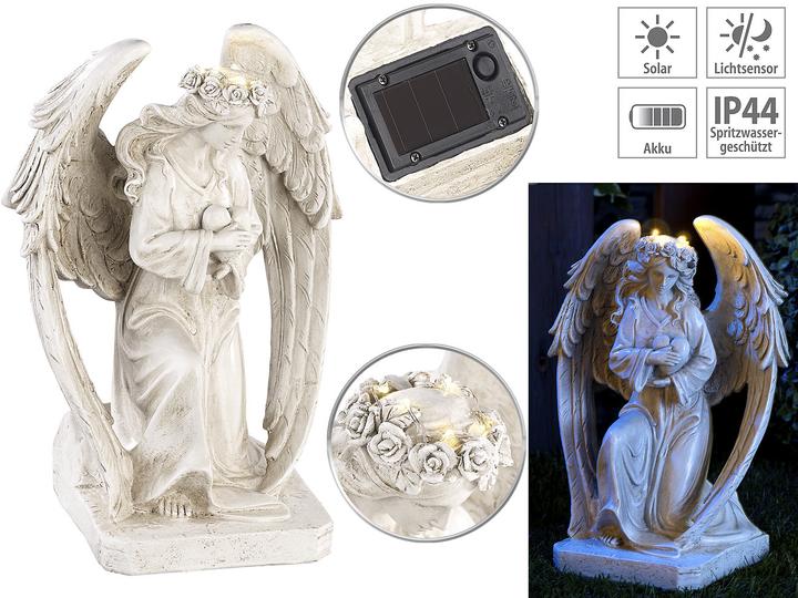 Lunartec Figure d'ange gardien solaire à genoux (IP44)