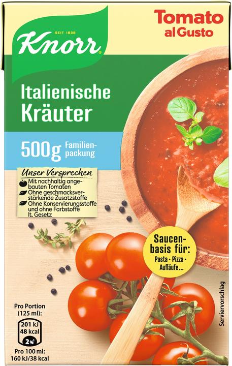 Actual product image Knorr Tomato al Gusto Italian Herbs (500 g)