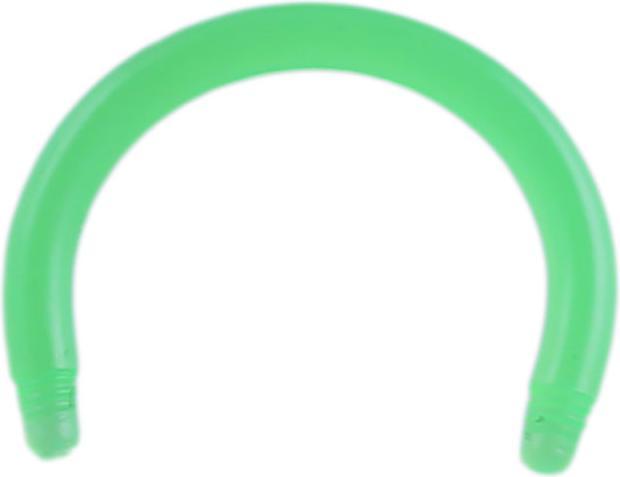 Image du produit Star Piercing Barre Circular Barbell verte (Acrylique, sans laiton)