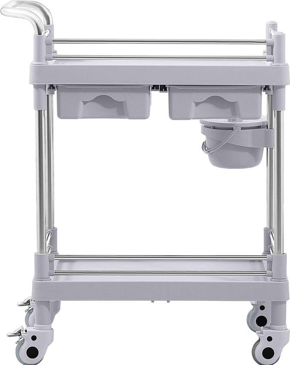 Produktbild Steinberg Laborwagen Aufbewahrungswagen Labor Rollwagen 2 Ablagen 2 Fächer 40 kg