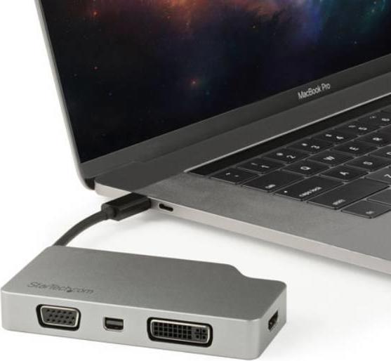 Produktbild StarTech USC-c auf (VGA, DVI, HDMI, Mini DP, 10.40 cm)