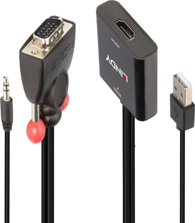 Actual product image Lindy VGA & Audio, to HDMI Converter (VGA, HDMI, 60 cm)