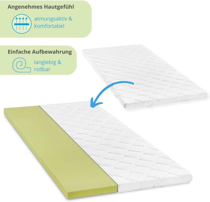 Image du produit Bodyprotect Viscoschaum Matratzentopper 90x200 cm (90 x 200 cm)