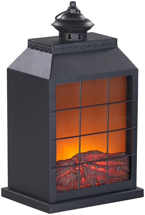 Actual product image Carlo Milano Electric decorative fireplace, USB & battery operation