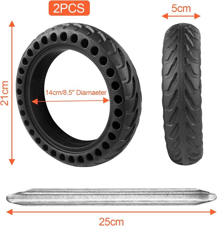 Actual product image Lectorias 2 x Scooter Reifen für Xiaomi M365