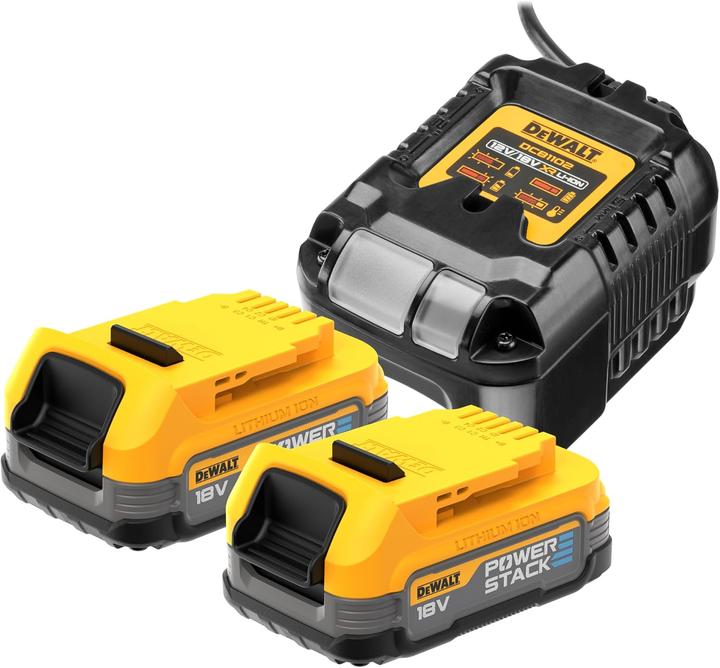 DeWalt ŁADOWARKA DCB1102 +2x1,7Ah POWERSTACK DCB1102E2 (18 V)