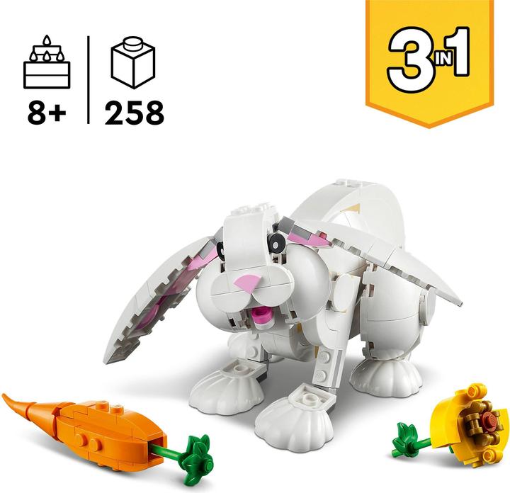 Produktbild LEGO Weisser Hase (31133, LEGO Creator 3-in-1)