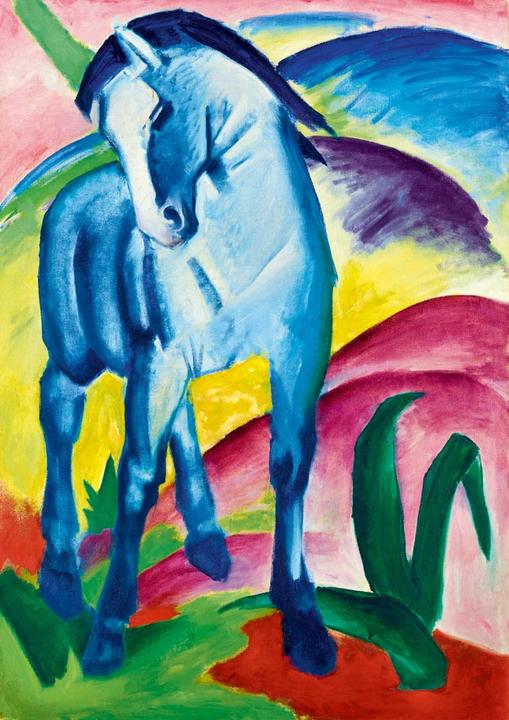 Produktbild Bluebird 60069 Puzzle 1000 pcs. Museum Series Franz Marc - Blue Horse I, 1911 (1000 Teile)