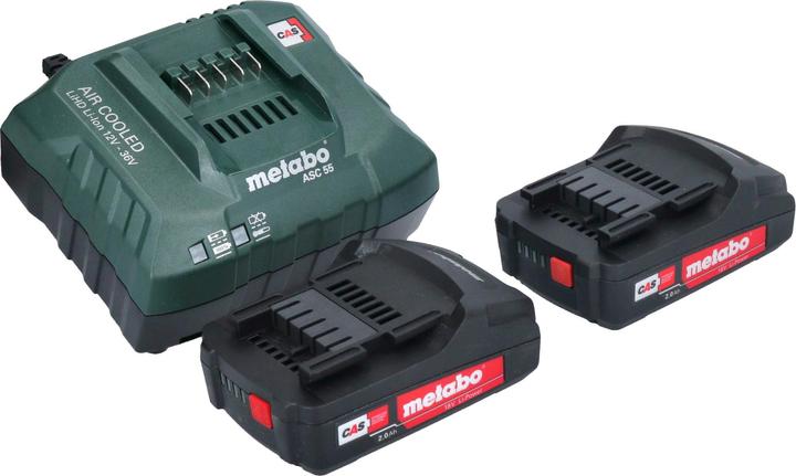 Image du produit Metabo BS 18 LT Perceuse-visseuse sans fil 18 V 60 Nm + 2x batterie 2,0 Ah + chargeur + metaBOX (Fonctionnement sur batterie)