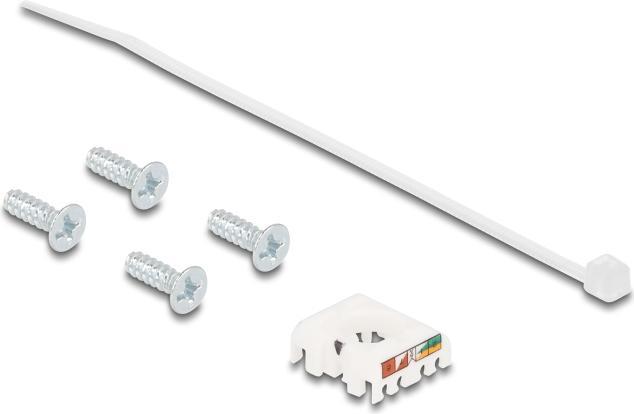 Produktbild Delock D-Typ RJ45 Einbaubuchse mit LSA Anschluss Cat.6A STP Metall