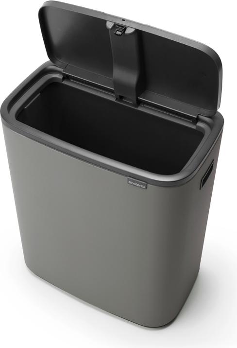 Immagine prodotto Brabantia Bo Touch Bin Cestino per la raccolta differenziata da 60 litri, Grigio cemento minerale (60 l)