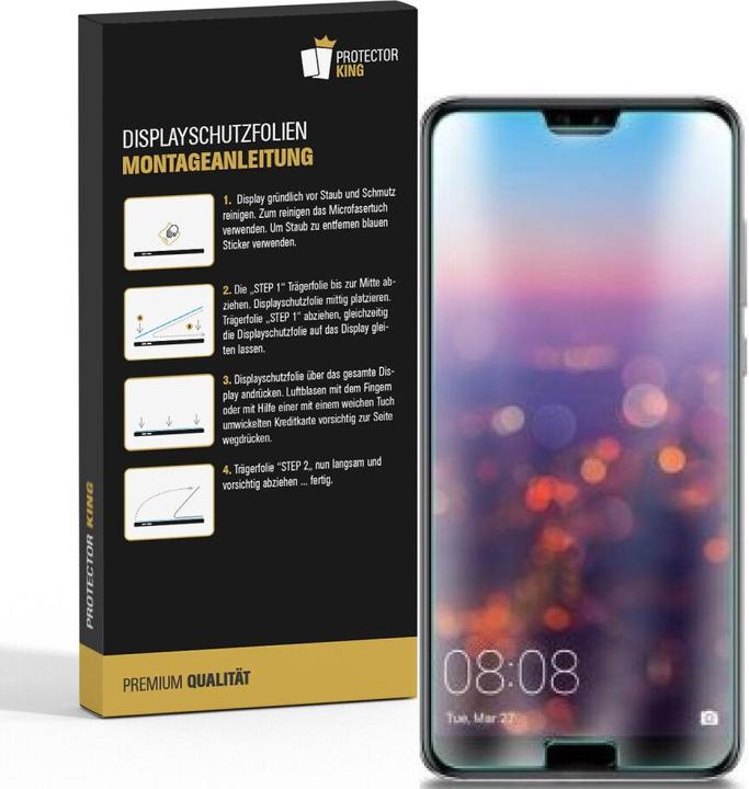 Actual product image Protectorking 3x Panzerfolie Anti-Shock HD Klar (3 Piece, Honor 10)