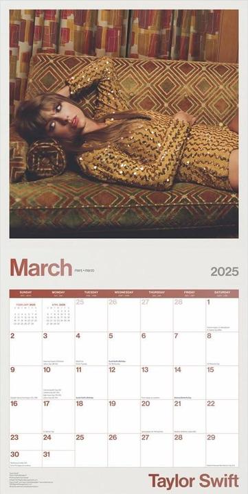 Immagine prodotto Taylor Swift Calendario da parete (30 x 30 cm, Inglese)